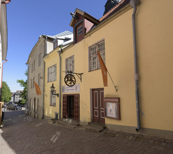 External view of the Adamson-Eric art museum in the Old Town of Tallinn, Estonia