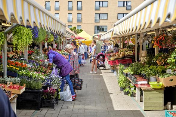 Nõmme Market during summer-time in Tallinn, Estonia