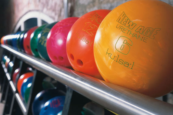 view of bowling balls