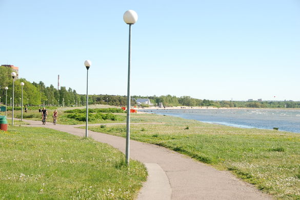 Stroomi beach park in Tallinn, Estland